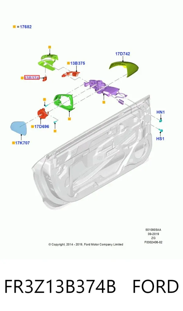 FR3Z13B374B Ford