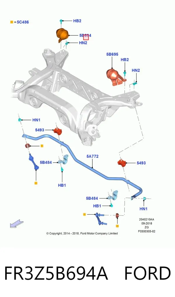  FR3Z5B694A Ford
