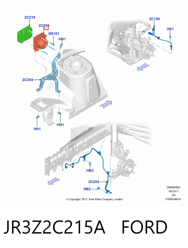 Unidade hidráulico de controlo ABS Ford Mustang VI