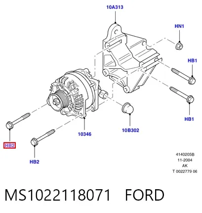 Gerador MS1022118071 Ford