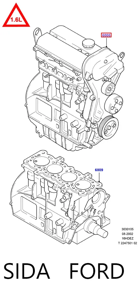 Motor montado SIDA Ford