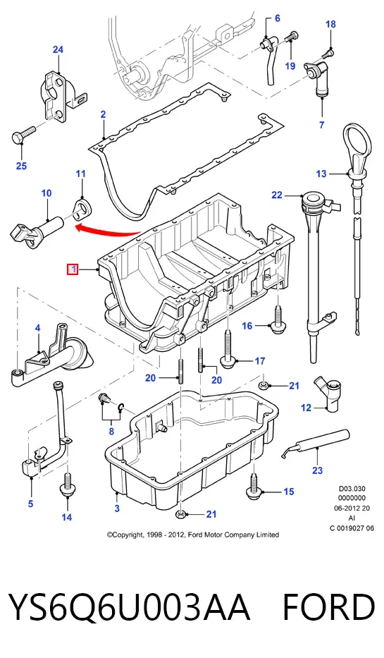 YS6Q6U003AA Ford