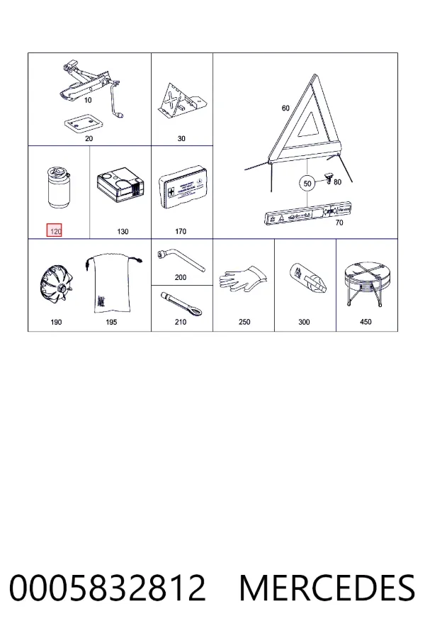 Selante para os pneus 0005832812 Mercedes