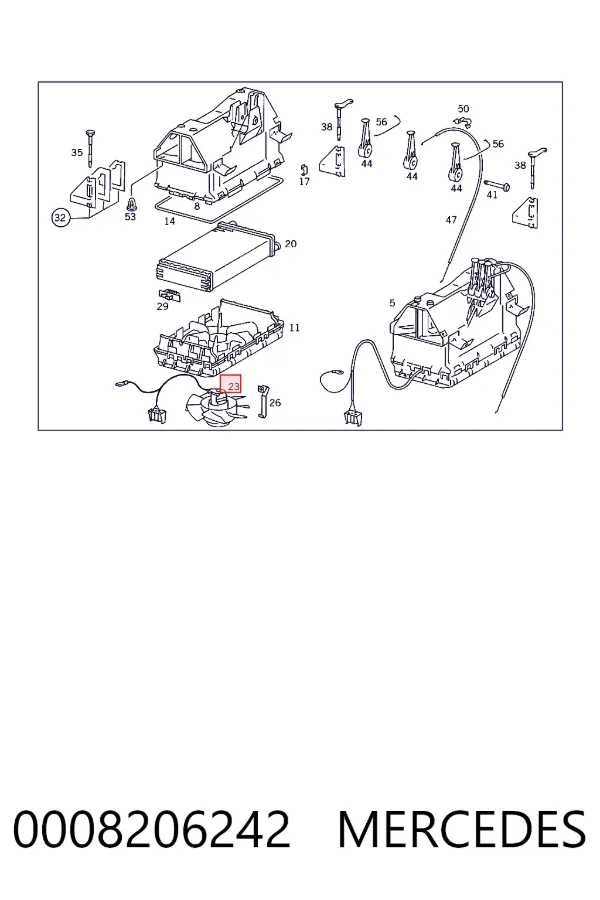 Motor de ventilador de forno (de aquecedor de salão) 0008206242 Mercedes