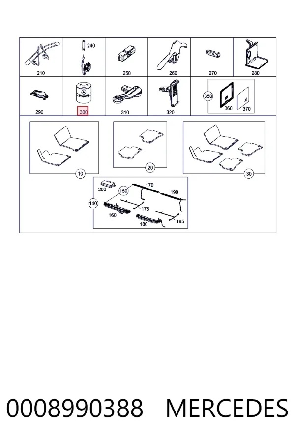 Aromatizante para o painel de instrumentos 0008990388 Mercedes