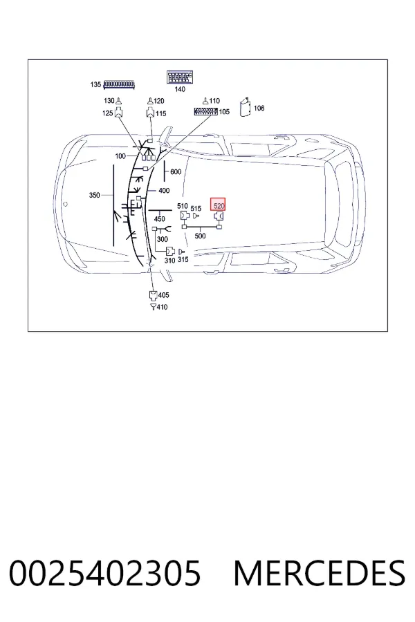  0025402305 Mercedes