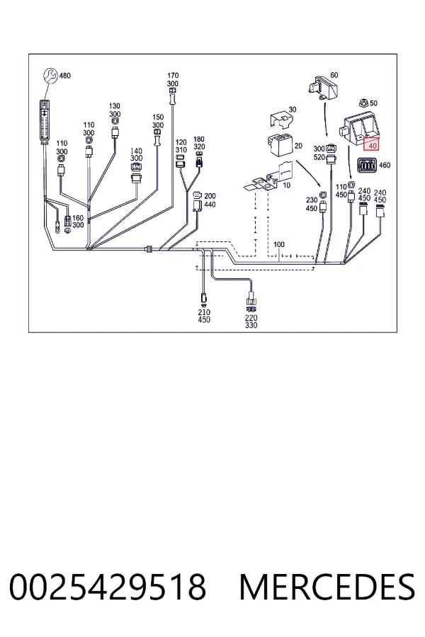 Sensor do ângulo (de velocidade) de viragem de automóvel 0025429518 Mercedes
