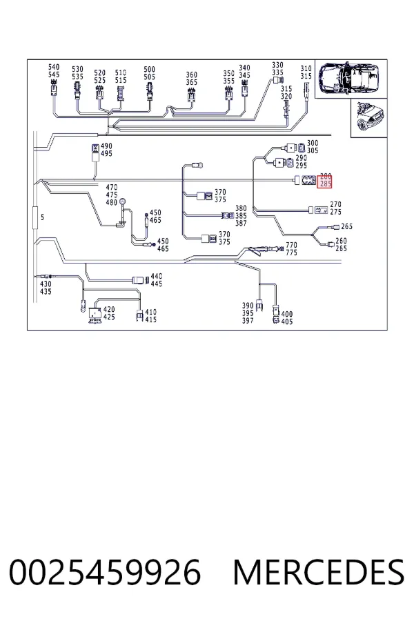  0025459926 Mercedes