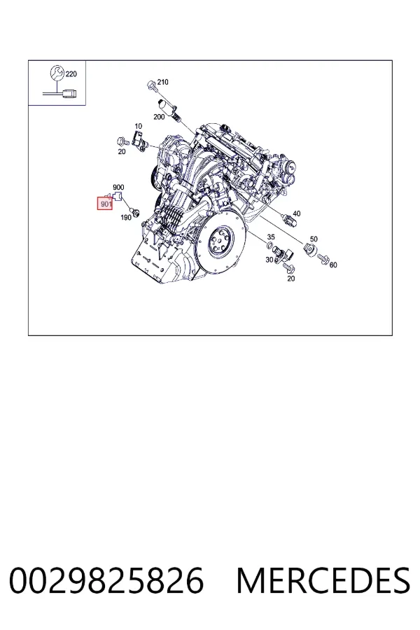  0029825826 Mercedes