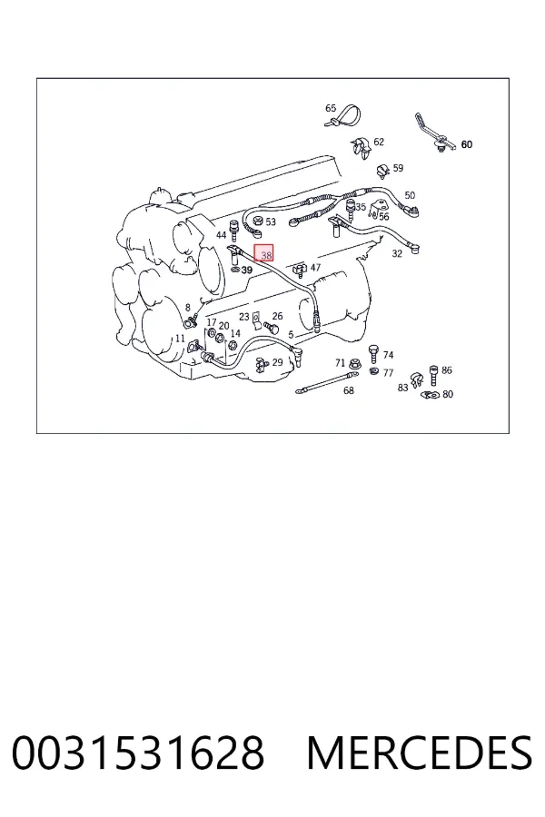 Sensor de posição da árvore distribuidora 0031531628 Mercedes