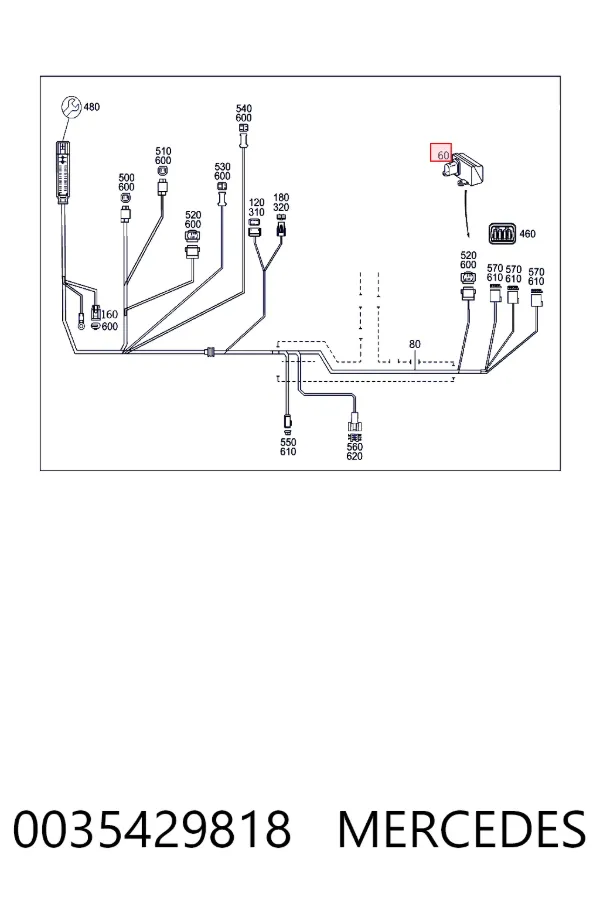 Sensor de aceleração transversal (ESP) 0035429818 Mercedes