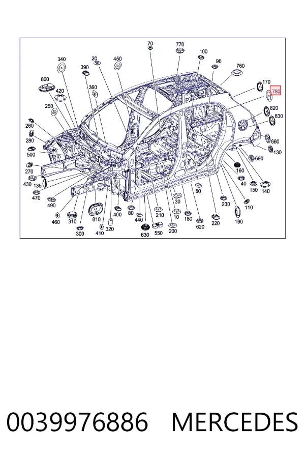  0039976886 Mercedes
