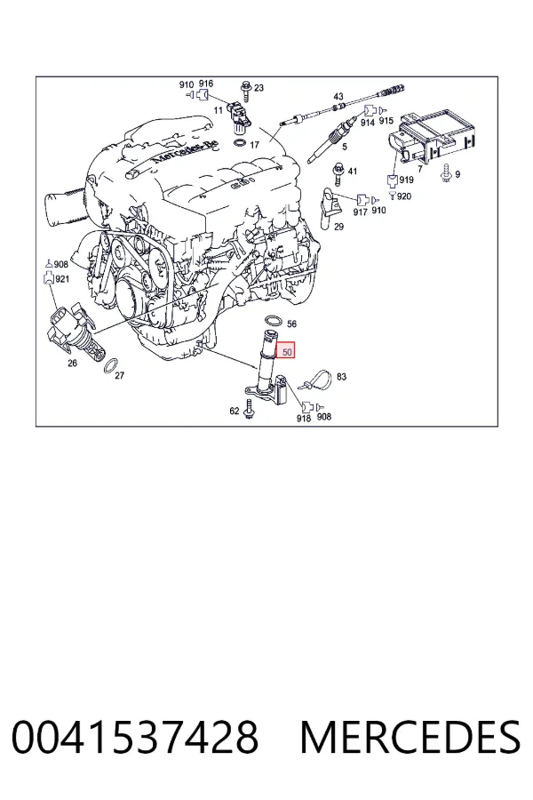 Sensor de pressão de óleo 0041537428 Mercedes