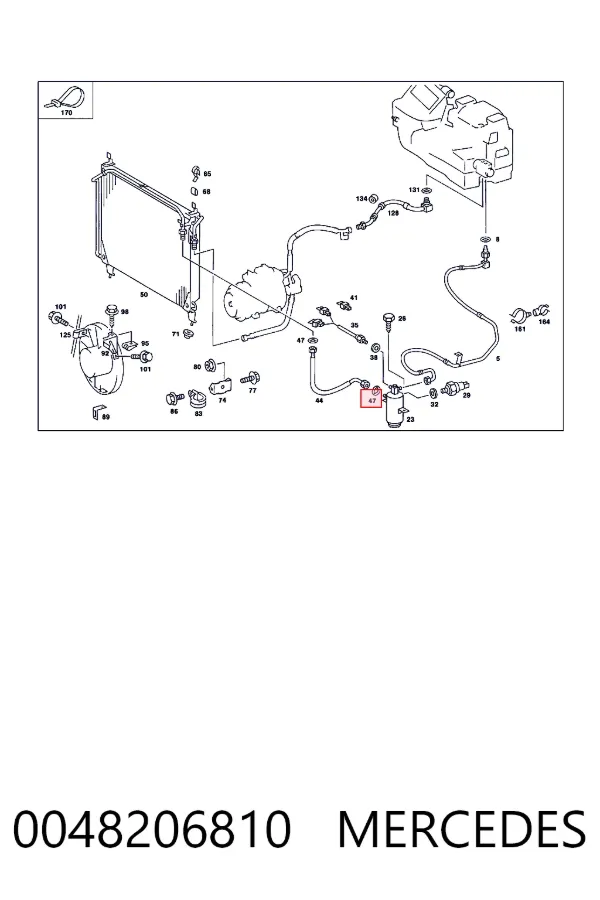 Sensor de pressão absoluta de aparelho de ar condicionado 0048206810 Mercedes
