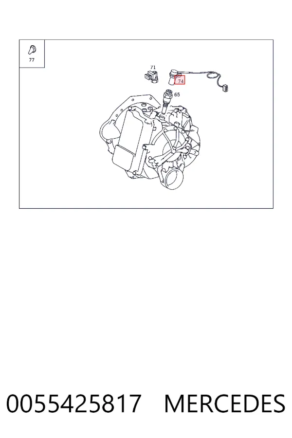 Sensor de velocidade 0055425817 Mercedes