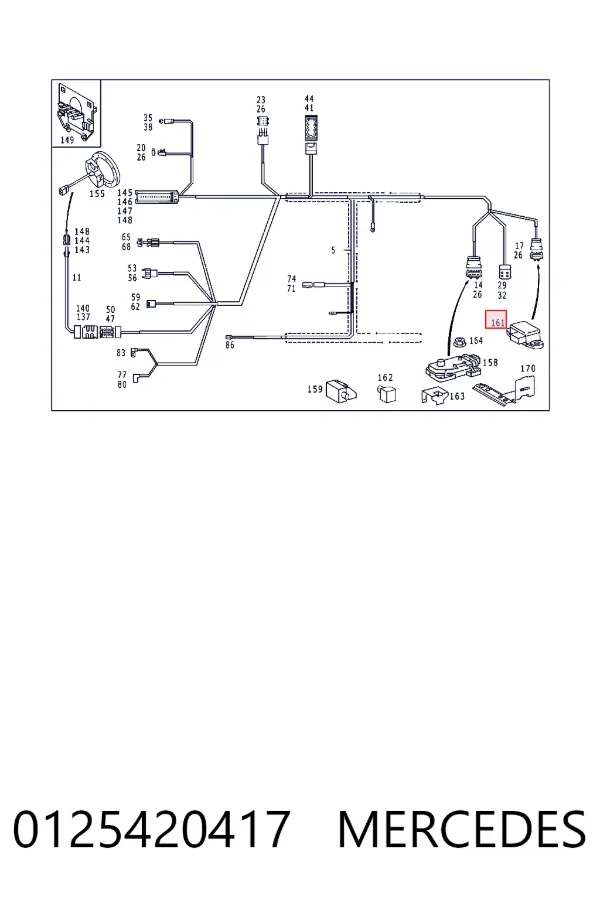 Sensor de aceleração longitudinal 0125420417 Mercedes