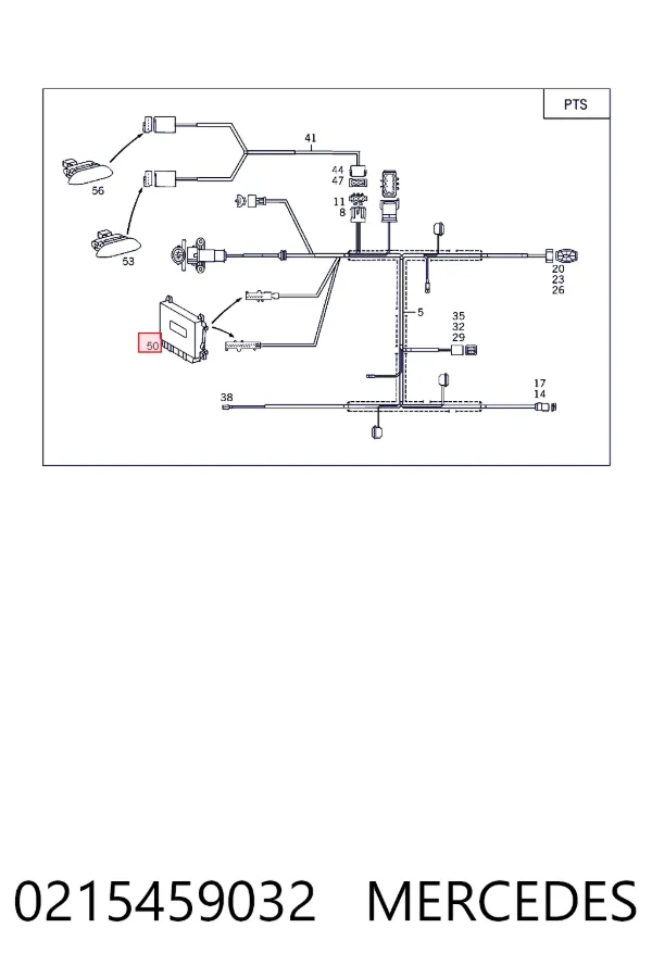 Módulo de direção (Centralina eletrônica) de sensor de estacionamento 0215459032 Mercedes