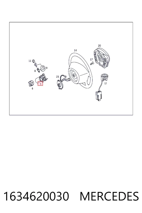 Fecho de ignição Mercedes ML/GLE W163