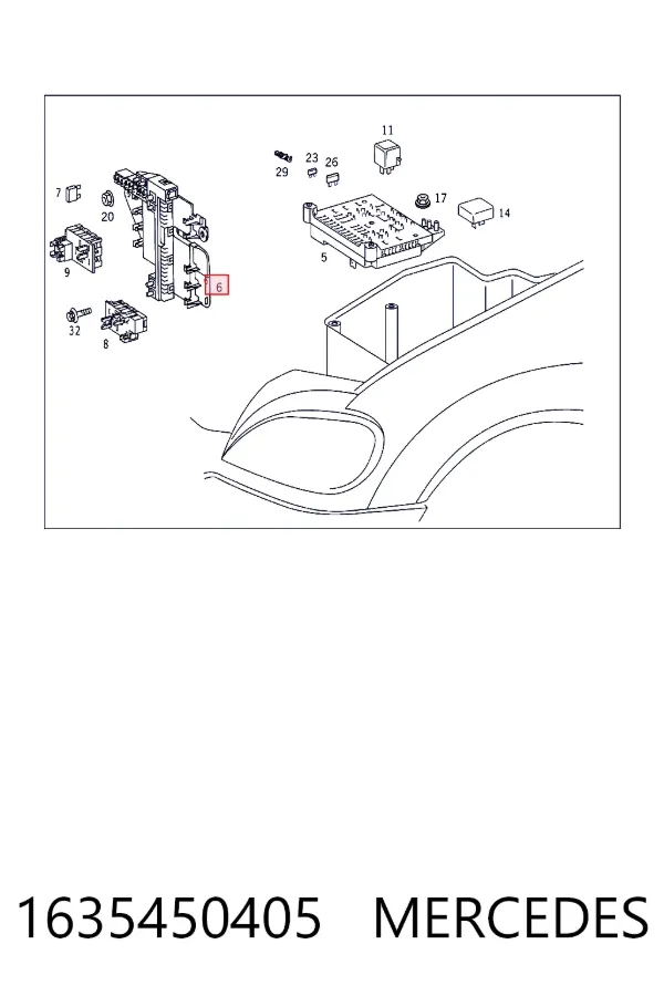 Unidade de dispositivos de segurança Mercedes ML/GLE W163