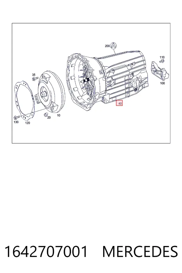 Caixa Automática de Mudança montada 1642707001 Mercedes