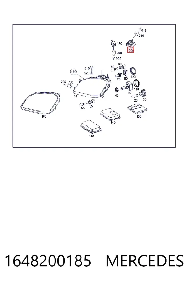 Sensor de chuva Mercedes ML/GLE W164