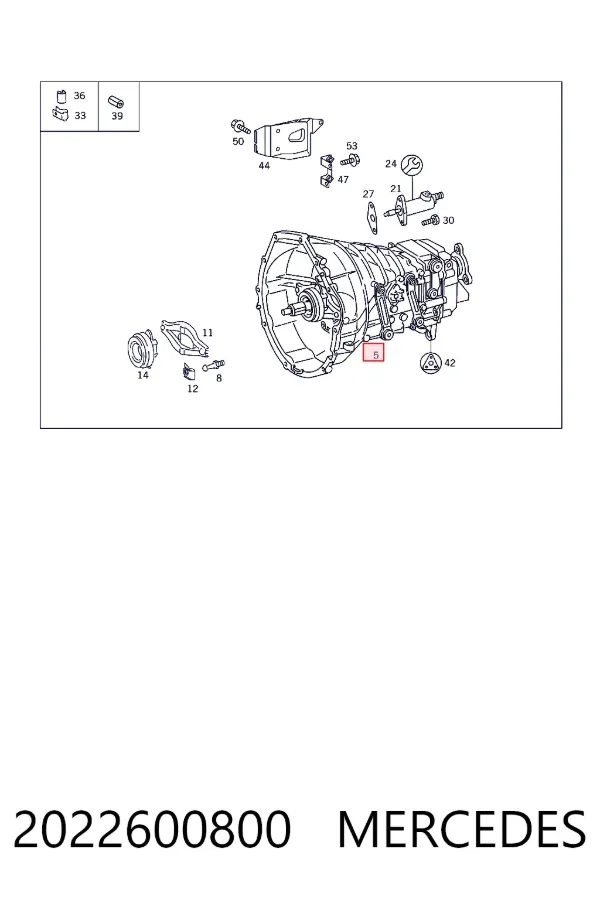 Caixa de Mudança montada (caixa mecânica de velocidades) Mercedes C S202