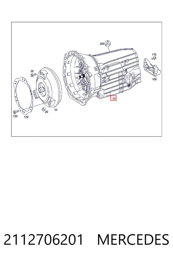 Caixa Automática de Mudança montada 2112706201 Mercedes