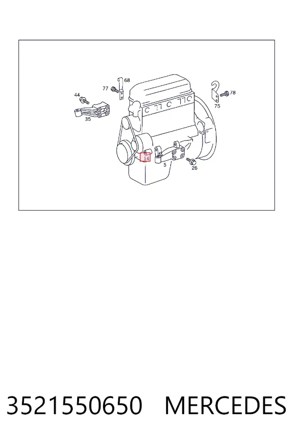 Consola do gerador 3521550650 Mercedes