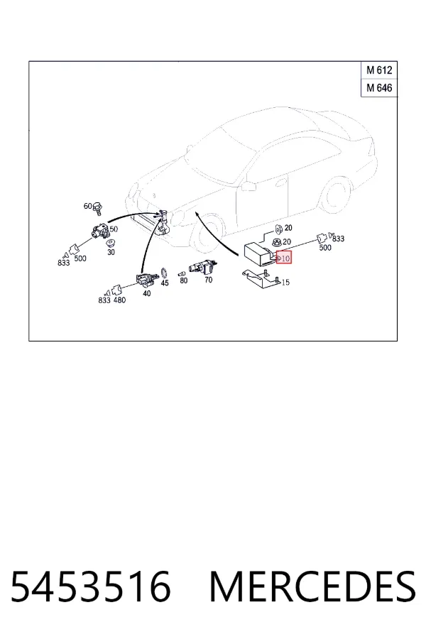 Relê das velas de incandescência 5453516 Mercedes