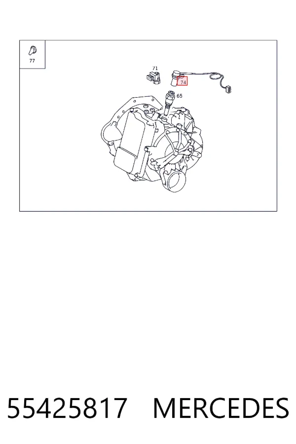 Sensor de velocidade 55425817 Mercedes