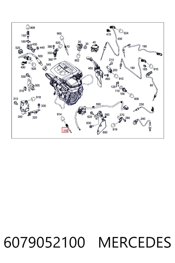 Sensor do nível de óleo de motor 6079052100 Mercedes