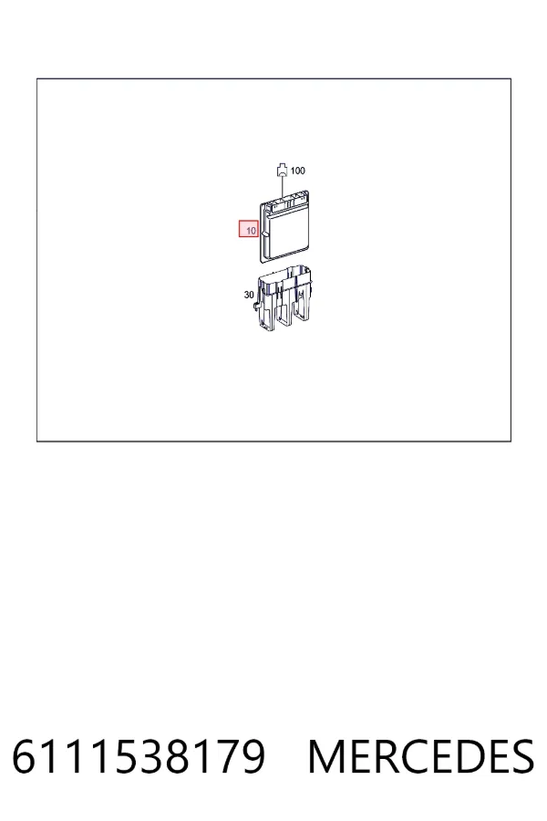 Módulo de direção (Centralina eletrônica) de motor 6111538179 Mercedes