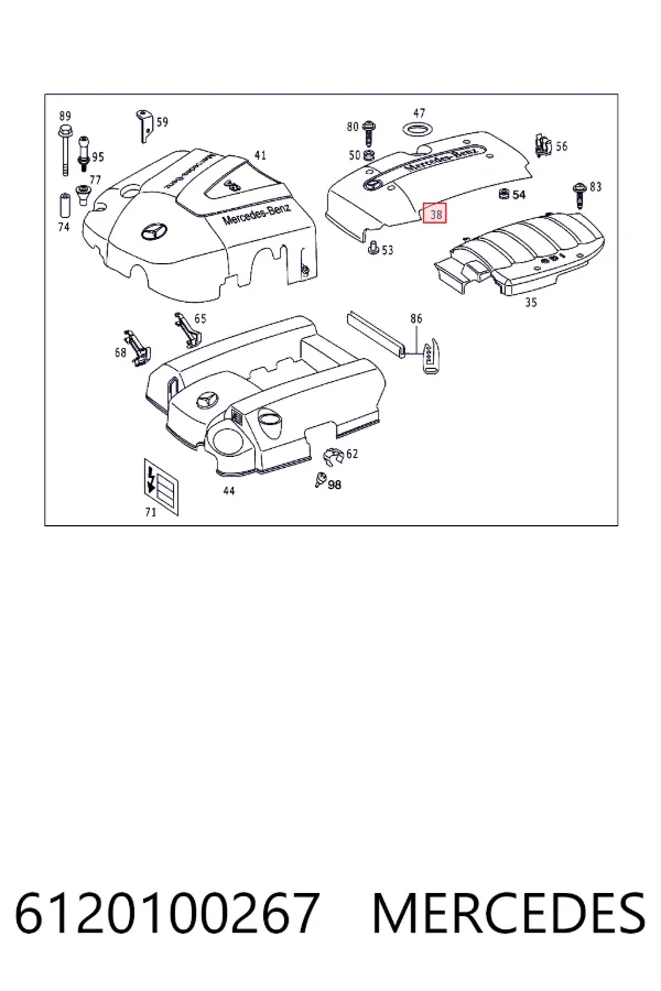 Tampa de motor decorativa Mercedes G I