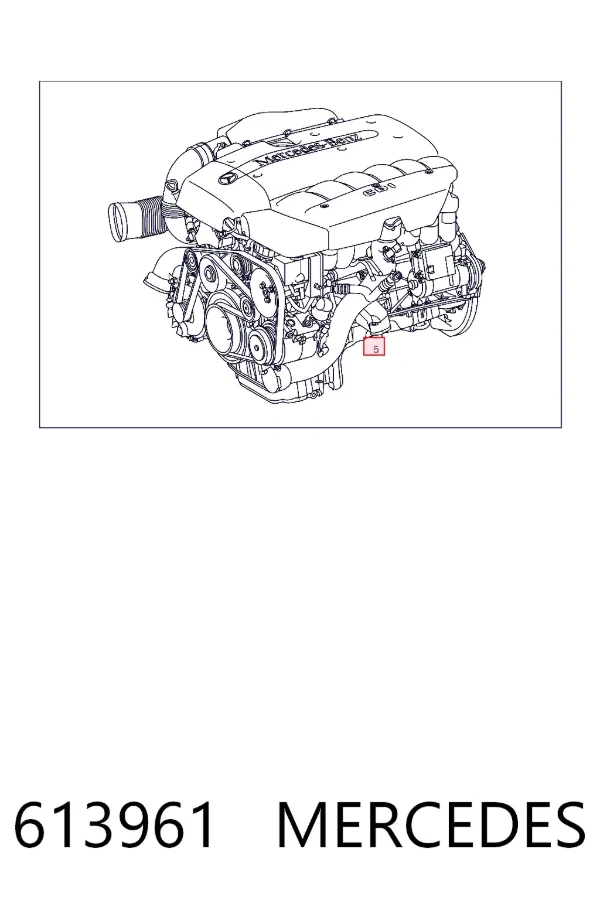 Motor montado 613961 Mercedes