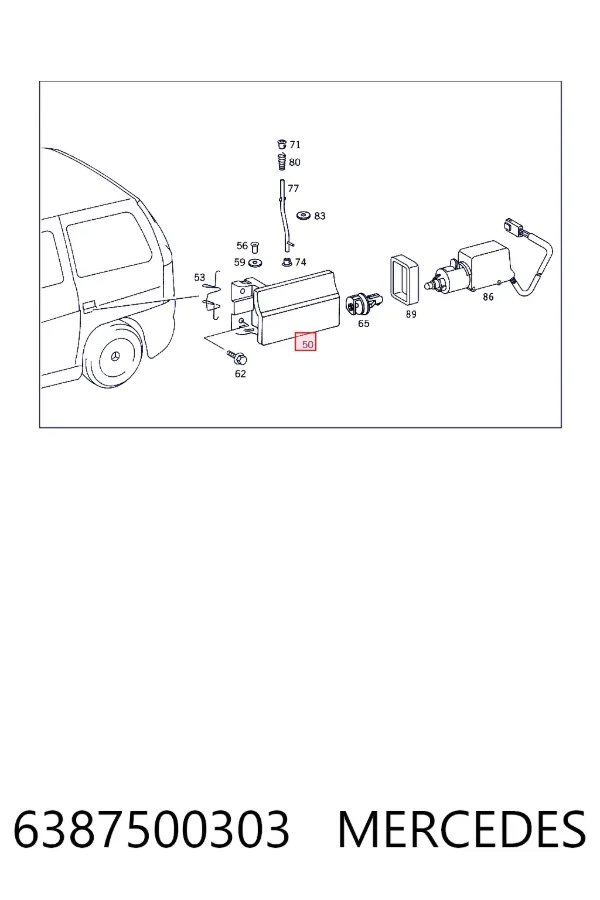 Alcapão do tanque de combustível Mercedes Vito I