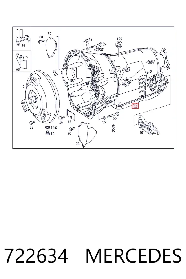 Caixa Automática de Mudança montada 722634 Mercedes