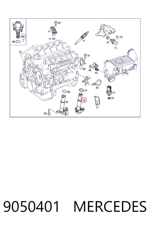 Sensor do nível de óleo de motor 9050401 Mercedes