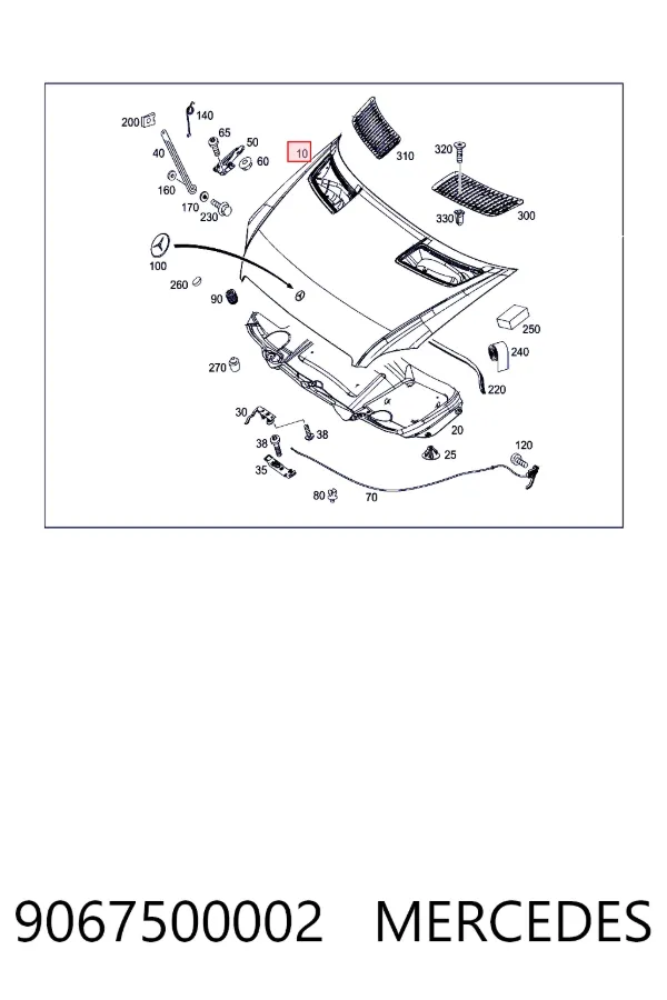 Capota 9067500002 Mercedes