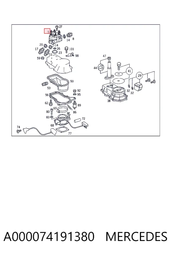 Dosificador de combustível (KE-JETRONIC) A000074191380 Mercedes