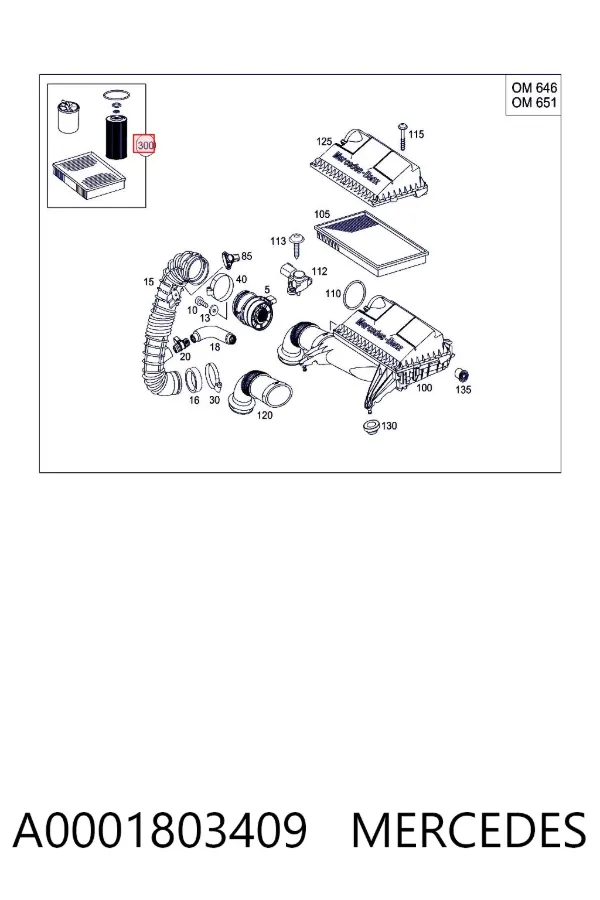  A0001803409 Mercedes