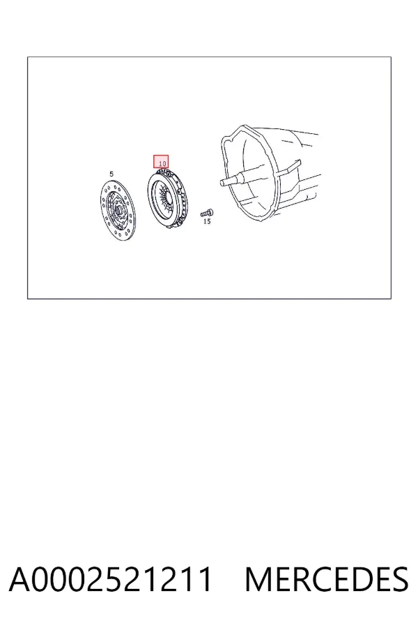Cesta de embraiagem A0002521211 Mercedes