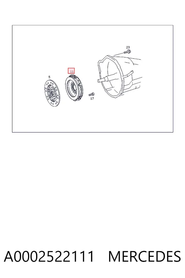 Cesta de embraiagem A0002522111 Mercedes