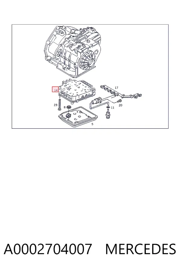  A0002704007 Mercedes