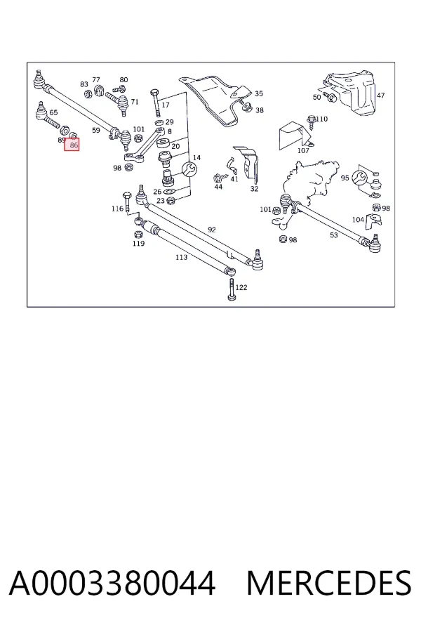  A0003380044 Mercedes