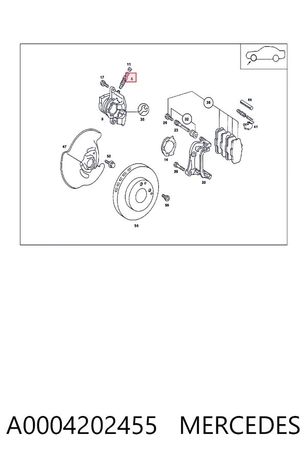  A0004202455 Mercedes