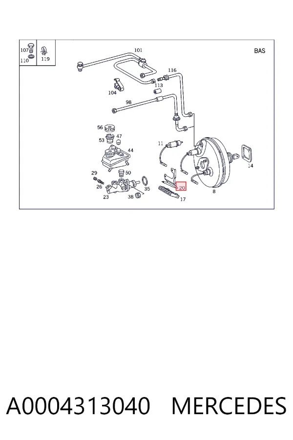  A0004313040 Mercedes