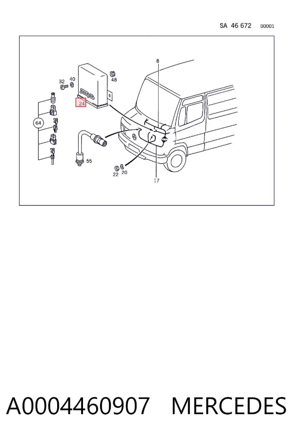  A0004460907 Mercedes