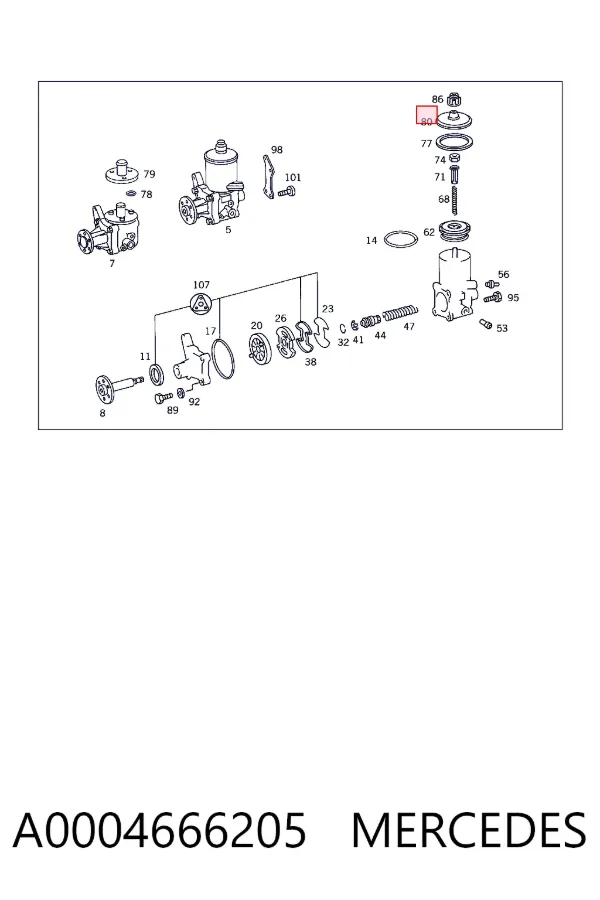  A0004666205 Mercedes