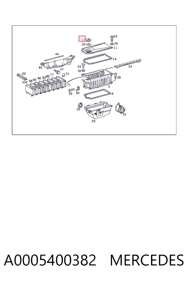  A0005400382 Mercedes