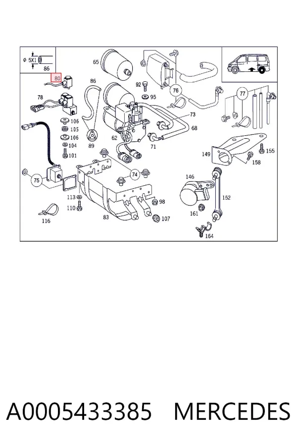  A0005433385 Mercedes
